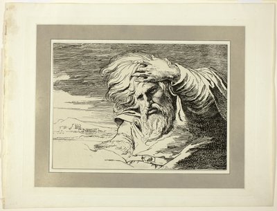 Östlicher Patriarch, aus der ersten Ausgabe von Specimens of Polyautography von James Barry