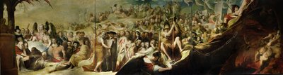 Elysium, oder der Zustand der endgültigen Vergeltung, sechster in der Serie Der Fortschritt der menschlichen Kultur und des Wissens, ca. 1777-84 von James Barry