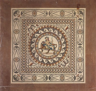 Römisches Mosaikpflaster, entdeckt in der Leadenhall Street, London von James Basire II