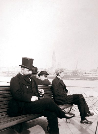 Passagiere auf einer Fähre, Rotterdam, 1898 von James Batkin