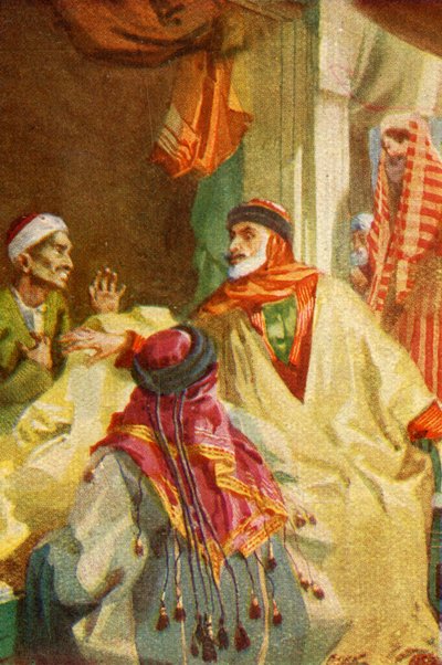 Ein Palästina-Basar - Lukas xxii. 36, ca. 1924 von James Clark, Henry A Harper