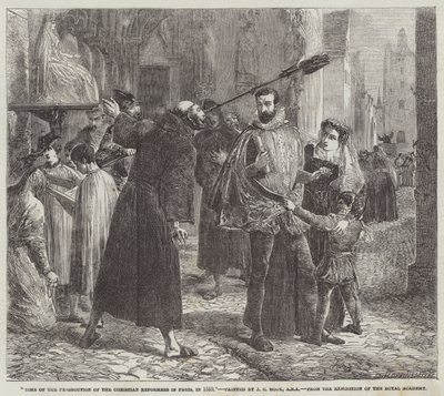 Zeit der Verfolgung der christlichen Reformatoren in Paris, 1559 von James Clarke Hook