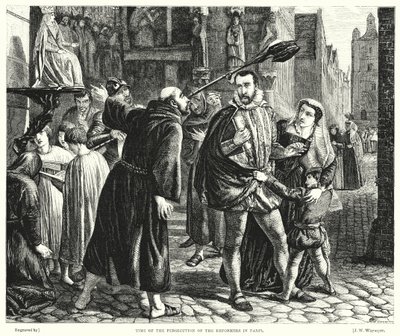 Zeit der Verfolgung der Reformatoren in Paris von James Clarke Hook