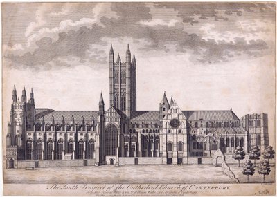 Kathedrale von Canterbury, ca. 1716-37 von James Cole
