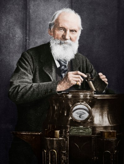 Lord Kelvin, schottischer Mathematiker und Physiker, mit seinem Kompass, 1902 von James Craig Annan