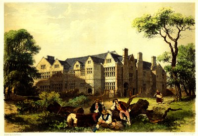 Sawston Hall, Cambridgeshire, 1848 von James Dafforne