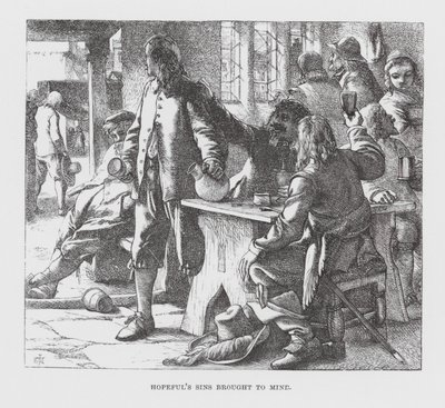 Hopefuls Sünden in Erinnerung gebracht (Gravur) von James Dawson Watson