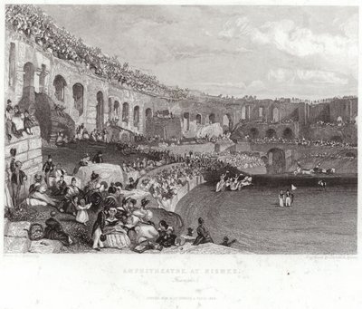 Amphitheater in Nîmes von James Duffield Harding