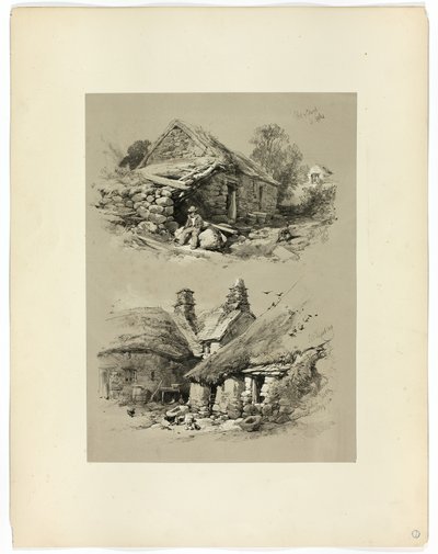 Hafen von Clwyd und South Brent, Devon, aus malerischen Auswahlen von James Duffield Harding