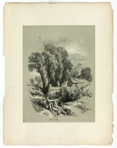 Row W. Trefriw, Wales, aus Picturesque Selections von James Duffield Harding