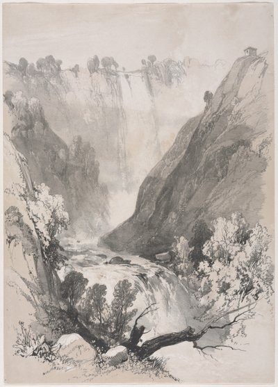 Skizzen zu Hause und im Ausland: Wasserfälle von Terni von James Duffield Harding
