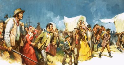 Goldsucher strömen nach Südafrika von James Edwin McConnell