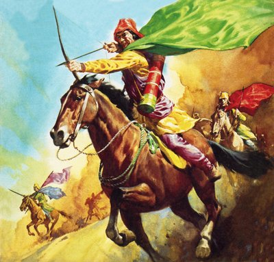 Parthischer Krieger in der Schlacht von Carrhae 53 v. Chr. von James Edwin McConnell