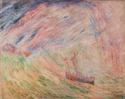 Christus beruhigt den Sturm von James Ensor