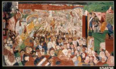 Der Einzug Christi in Brüssel im Jahre 1889 von James Ensor