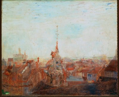 Dächer in Ostende von James Ensor