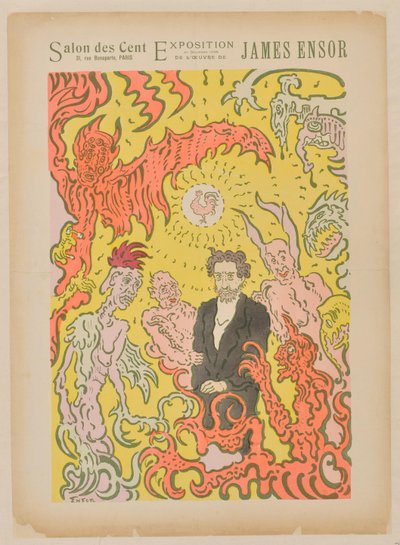 Salon des Cent. Dezember 1898 von James Ensor