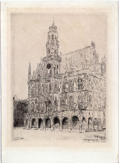 Rathaus von Oudenaarde von James Ensor