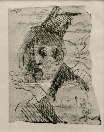 Zwei Köpfe und eine Hand von James Sidney Ensor