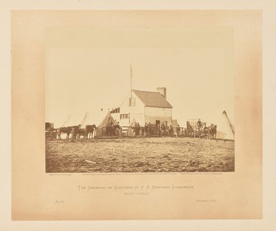 Das Shebang oder Quartiere der U. S. Sanitary Commission, Brandy Station von James Gardner