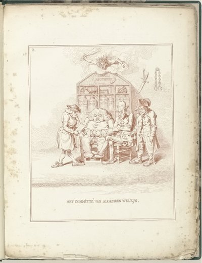 Komitee des Allgemeinen Wohlergehens, 1795 von James Gillray (possibly)