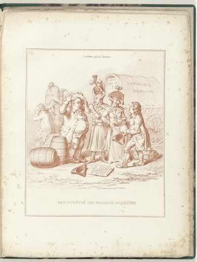 Komitee der französischen Requisitionen, 1795 von James Gillray (possibly)