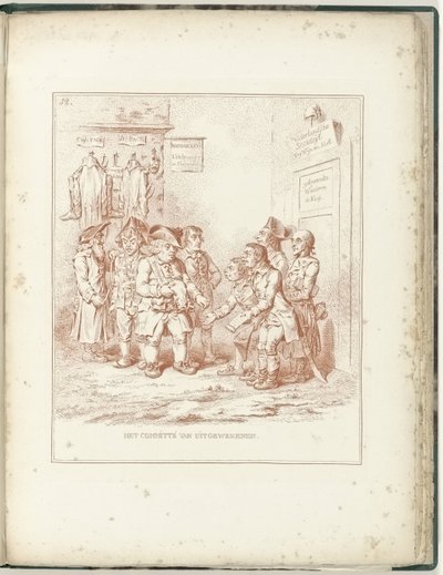 Komitee für Ausgewanderte, 1795 von James Gillray (possibly)
