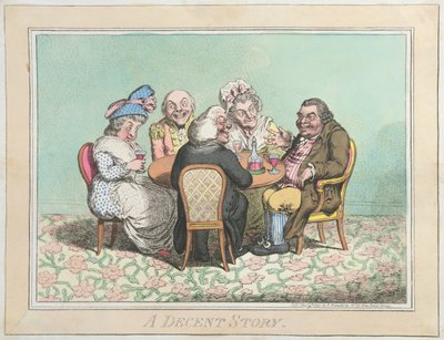 Eine anständige Geschichte, veröffentlicht von Hannah Humphrey im Jahr 1795 von James Gillray