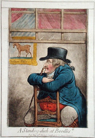 Ein ständiges Gericht bei Boodles von James Gillray