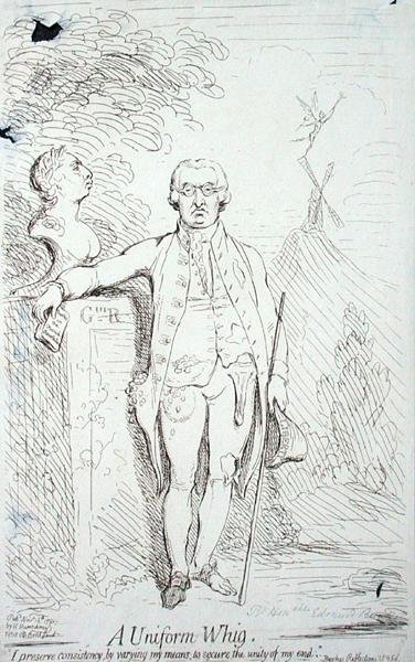 Ein einheitlicher Whig von James Gillray