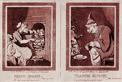 Bauer George und seine Frau: Karikatur von George III von James Gillray