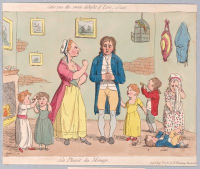 Gib mir die süße Freude der Liebe, ein Kanon, veröffentlicht 1781 von James Gillray
