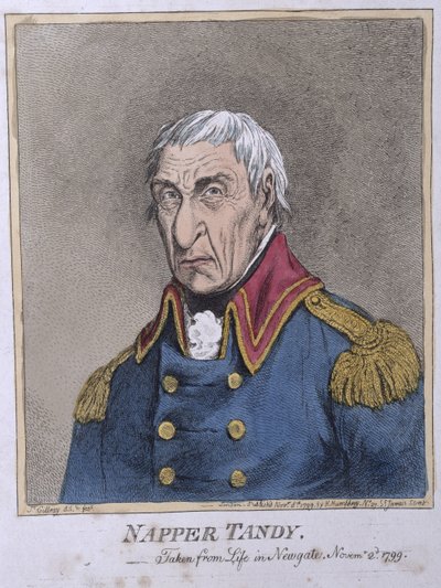 Napper Tandy (1740-1803), veröffentlicht von Hannah Humphrey 1799 von James Gillray