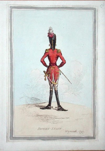 Patern-Staff, veröffentlicht von Hannah Humphrey im Jahr 1797 von James Gillray