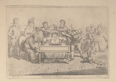 In Teilen spielen von James Gillray