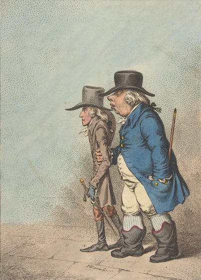 Pylades und Orestes, 1. April 1797 von James Gillray