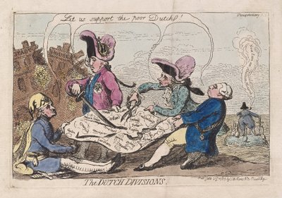 Die niederländischen Divisionen, veröffentlicht 1787 von James Gillray