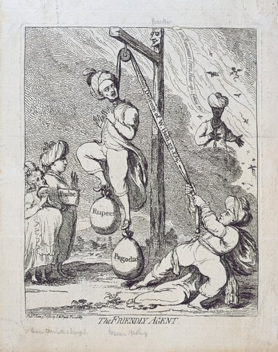 Der freundliche Agent, veröffentlicht von S.W. Fores im Jahr 1787 von James Gillray