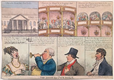 Das Haus, das Jack baute, veröffentlicht von Walker im Jahr 1809 von James Gillray
