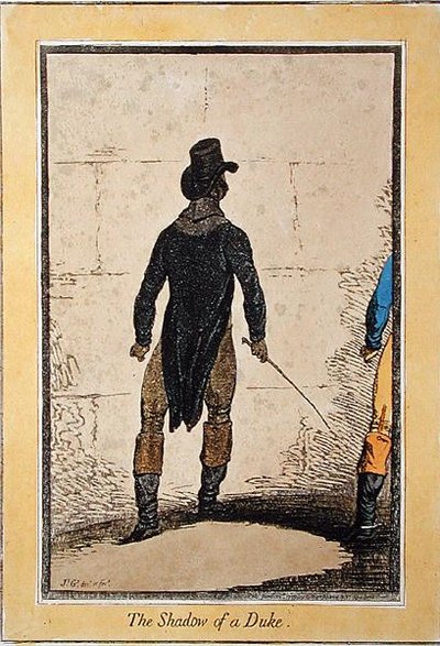 Der Schatten eines Herzogs von James Gillray
