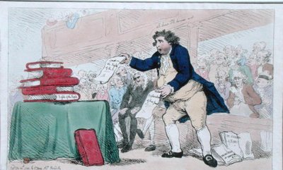 Der Wortfresser von James Gillray