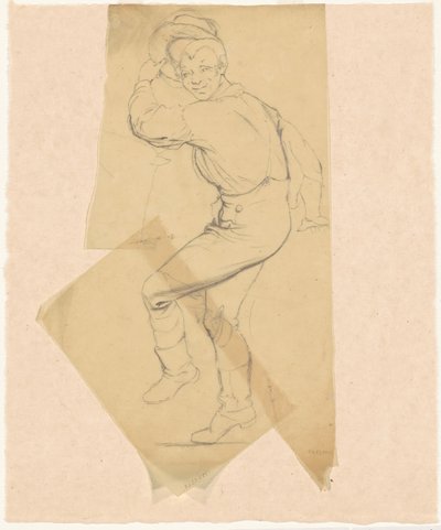 Studien für "Tanz auf einem Steinboot" und "Im Kornfeld" von James Goodwyn Clonney