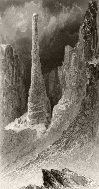 Tennysons Denkmal, graviert von J. McGoffin, aus 