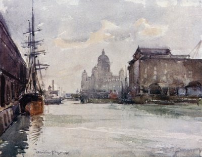 Dock Board Offices vom Albert Dock von James Hamilton Hay