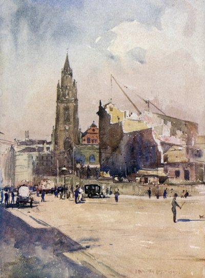 St. Nicholas Kirche und das letzte der Tower Buildings von James Hamilton Hay