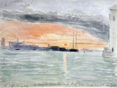Die Zattere, Sonnenuntergang von James Holland