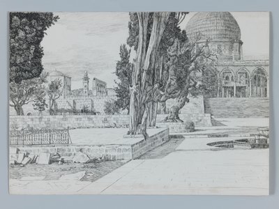 Haram, Moschee von Es-Sakrah, Illustration aus Das Leben unseres Herrn Jesus Christus von James Jacques Joseph Tissot