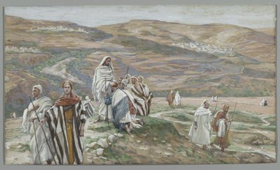 Er sandte sie zu zweit aus, Illustration aus Das Leben unseres Herrn Jesus Christus, 1886-96 von James Jacques Joseph Tissot