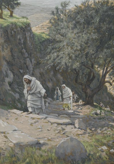 Er ging auf seinem Weg nach Ephraim, Illustration aus Das Leben unseres Herrn Jesus Christus, 1886-96 von James Jacques Joseph Tissot