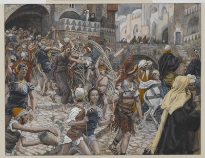 Jesus wird von Kaiphas zu Pilatus geführt, Illustration aus Das Leben unseres Herrn Jesus Christus, 1886-94 von James Jacques Joseph Tissot